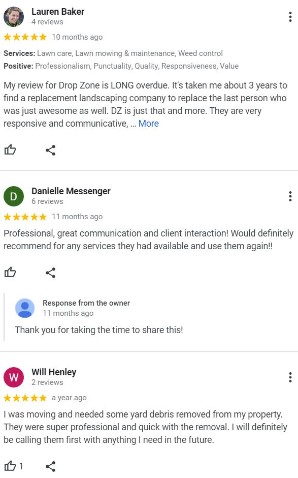 Drop Zone Tree Service Cedar Point NC