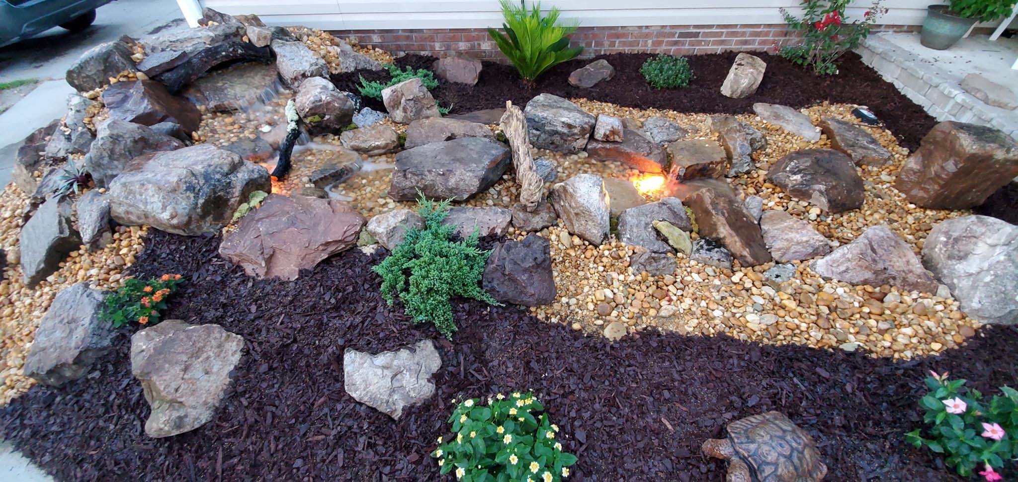 Pondless Water Feature Installation